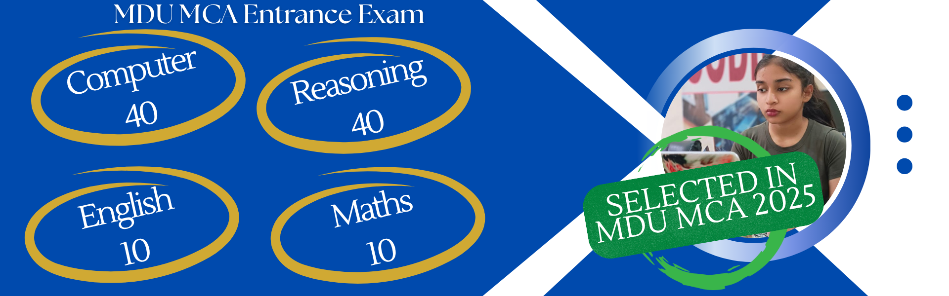 MDU MCA Entrance Preparation 2026 Coaching